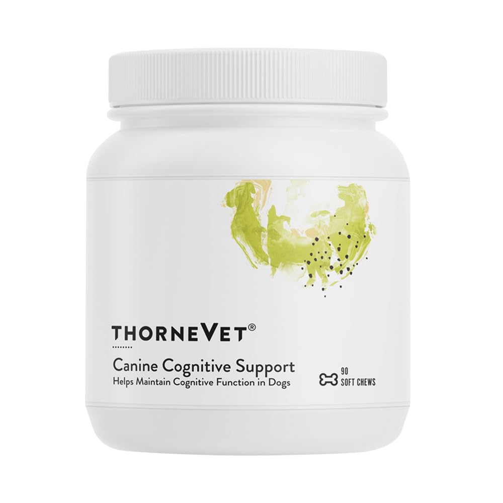 ThorneVet suņu kognitīvais atbalsts Soft Chews suņiem - Great Tasting Health Papildinājums ar B Vitamīniem un antioksidanti, lai atbalstītu smadzeņu veselību Jūsu vecākais suns - 90 Soft Chews