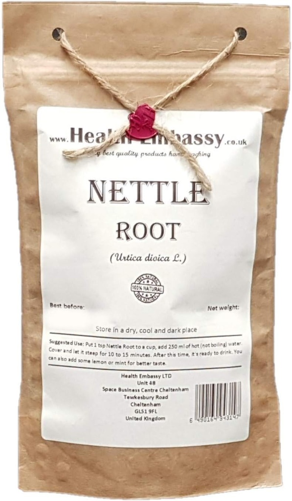 Veselības vēstniecība Nattle saknes (Urtica dioica) 100% dabas (50g)