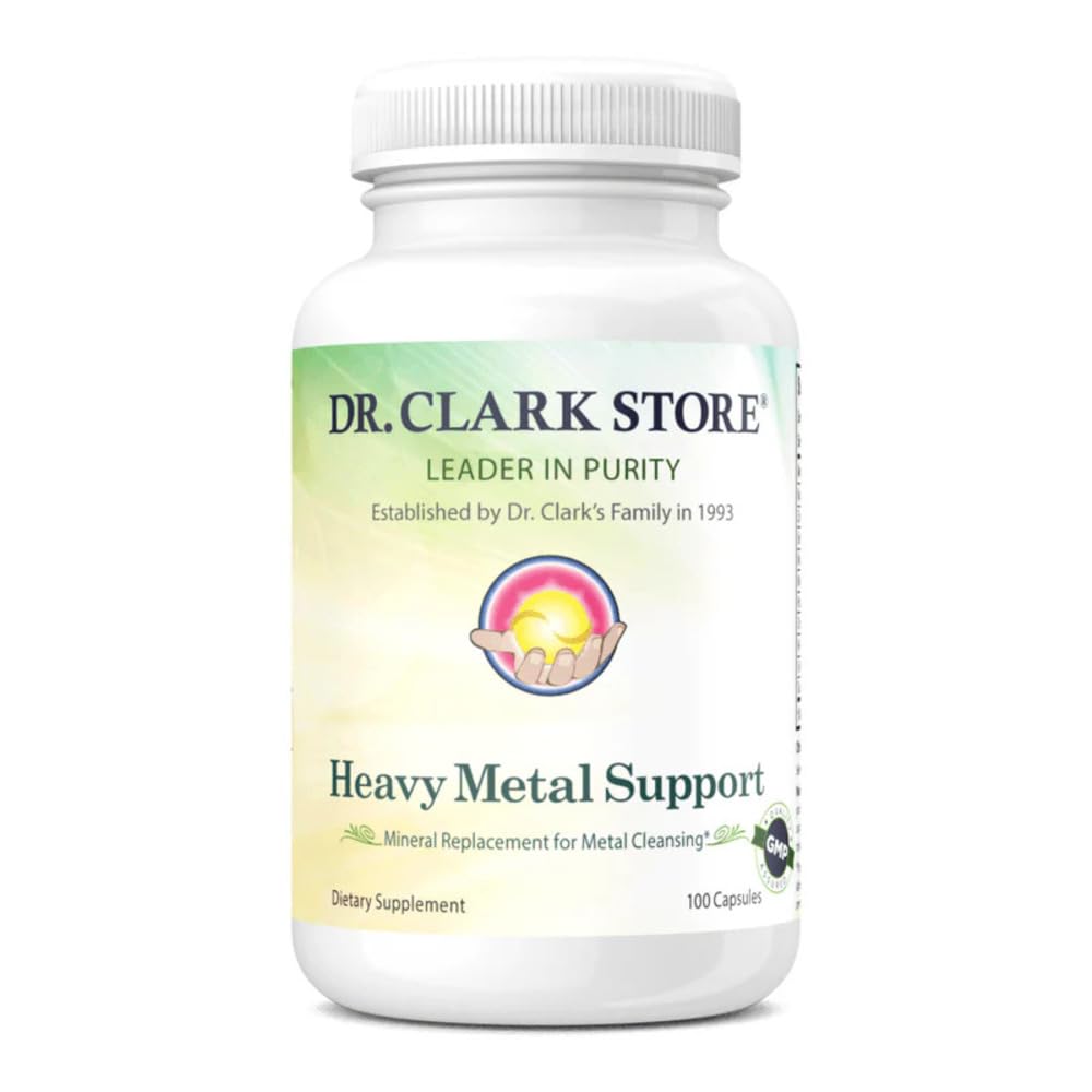 Dr. Clark veikals Heavy Metal Support, minerālu nomaiņa metāla tīrīšanai, 100 kapsulas