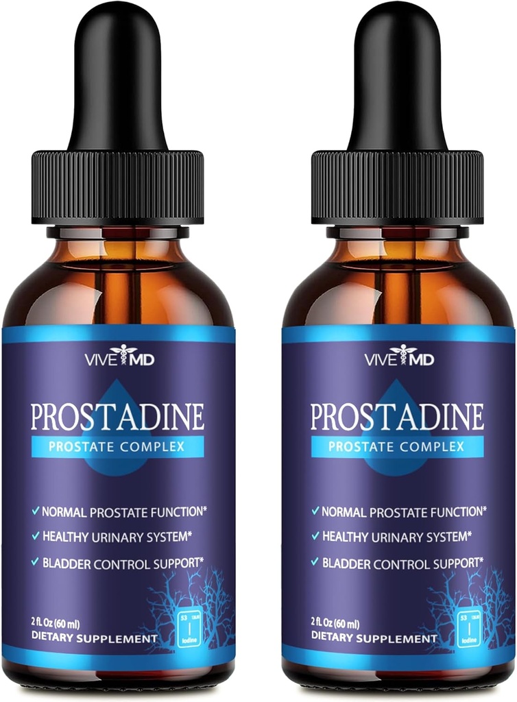 Vive MD Prostadine Pilieni prostatas veselības, urīnpūšļa Urinating jautājumi - Prostadine Official Drop Formula Extra Strength ar granātābolu - Prostadine Atsauksmes (iepakojums no 2)
