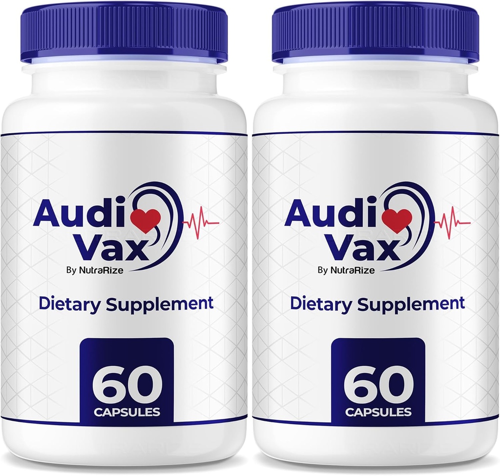 (2 Pack) Audivax - Audi Vax Advanced Max Ausu atbalsts, dabas formula, lai veicinātu iekšējo ausu veselību, Audi Vax maksimālais stiprums dzirdes veselībai, oficiālās auditorijas tabletes, Audivax Atsauksmes (120 kapsulas)