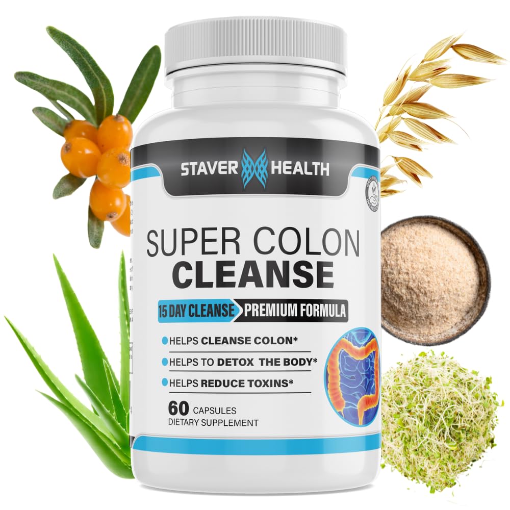 Superkolonnas tīrīšana - 15 dienu tīrīšanas, Colon Cleanse Pills, Colon Cleanser & Detox, Psyllium Husk