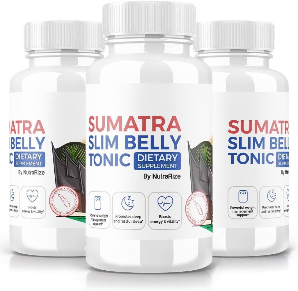 (3 Pack) Sumatra Slim Belly Tonic, Sumatra Slim Belly Tonic Diētiskā Papildinājums Advanced svara zudums, Maksimālais spēks All-Natural Pill to Target Belly Fat, Sumatra SlimBelly Atsauksmes (180 Kapsulas)