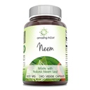 Amazing India Neem (Ražots ar Natural Neem Leaf) 500 mg Veggie Kapsulas papildinājums - Non-GMO -- Bez lipekļa - Ražots ASV -- Piemērots veģetāriešiem (240)