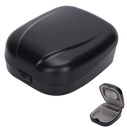 Aizkrūts dzirdes palīglīdzekļu kaste,Ūdensnecaurlaidīgs Drop Resistance Storage Box Portable Protective Box Dzirdes palīglīdzekļu konteiners dzirdes palīglīdzekļu uzglabāšanai (melns)