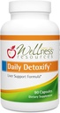 Wellness Resources Daily Detoxify kopā ar Silymarin, Dandelion, RA Liposkābe, NAC, hlorella un vairāk aknu atbalsta un visaptverošu detoksikāciju (90 kapsulas)