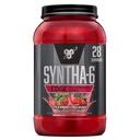 BSN SYNTHA-6 Edge Olbaltumvielu pulveris, zemeņu proteīna pulveris ar hidrolizētu sūkalu, micellar kazeīnu, piena olbaltumvielu izolātu, zemu cukura saturu, 24g proteīnu, zemeņu piena sēnīti, 28 kalpotāji