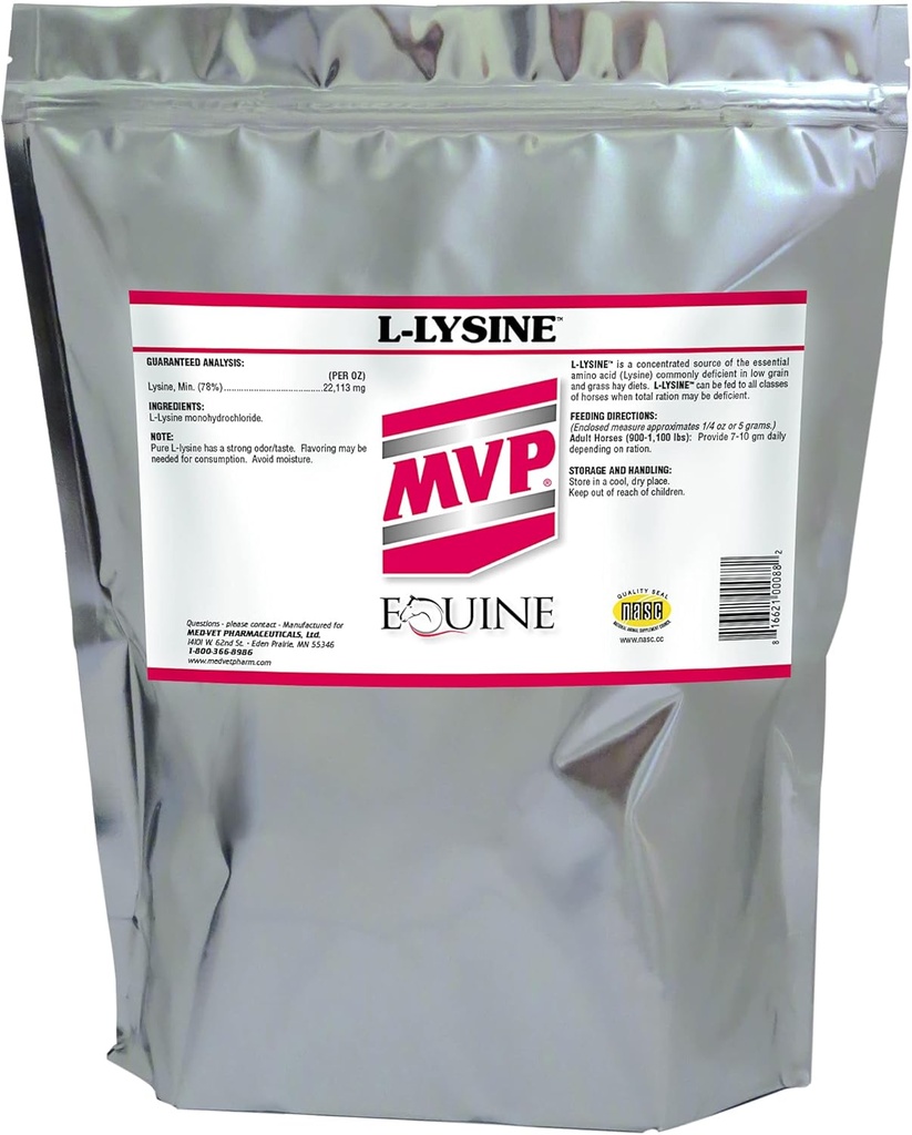 MVP L-lizīns (10lb) zirgu muskuļiem/imūnsupport