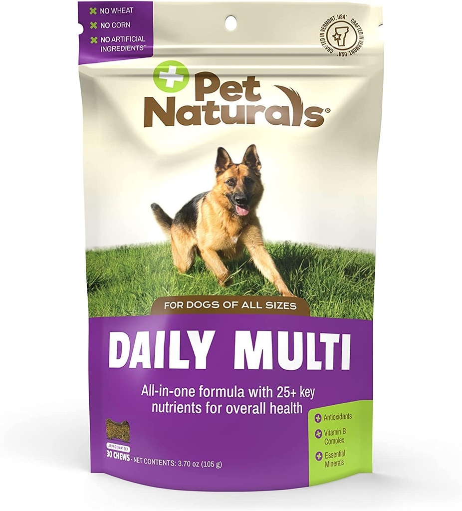 Pet Dabas Dienas Multivitamīnu suņiem, Veggie Flavor, 30 Košļājamās - Yummy Košļājamās ar aminoskābēm, un antioksidanti - atbalsta enerģiju, vielmaiņas funkcijas un pet Wellness