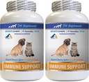 Suņa imūno atbalstu - PET imūno atbalstu - suņiem un kaķiem TIKAI - Natural - VETs izvēle - Dog Turmeric Papildinājums - 120 Ārstniecības (2 pudeles)