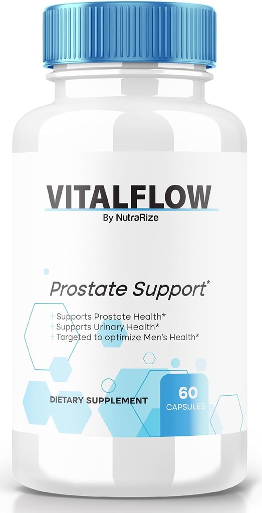 VitalFlow Capsules, VitalFlow Advanced Prostate Support Formula, Official All-Natural Formula to Regain Control, Max Strength Tabletes, lai atbalstītu kopējo veselību, Vital Flow Atsauksmes (60 kapsulas)