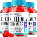 (3 Pack) Slimsculpt Keto ACV Gummies - Advanced Formula Slim Sculpt Keto Plus ACV Gummies Apple Cider Etiķis Keto Slimsculpt ACV Gummies Diētiskās Papildinājums Atsauksmes Vīrieši Sievietes (180 Gumies)
