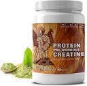 CHIMERA All-in-One Protein & Pre-Workout pulveris - 36g proteīns, 3g kreatīns, ne-GMO, bez cukura, zems nātrija līmenis, dabīgs kofeīns no Matcha, bez mākslīgiem uzliesmojumiem
