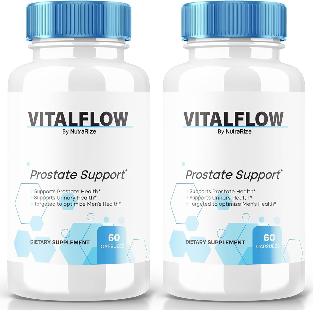 (2 Pack) VitalFlow Capsules, VitalFlow Advanced Prostate Support Formula, Official Natural Formula to Regain Control, Maksimālā stipruma tabletes, lai atbalstītu labsajūtu, Vital Flow Reviews (120 kapsulas)