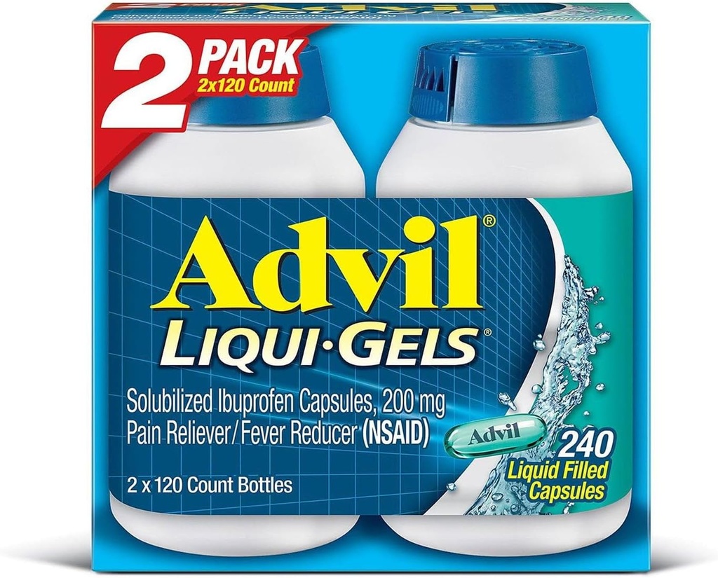 Advil Liqui-Gels (2pk, 120 grāvis)