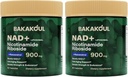 NAD papildinājums - Liposomālais nikotīnamīds Ribosīds, Resveratrols, Quercetin, NAD Nikotinamīds Riboside Resveratrols 900 mg, NAD+ Papildinājums vīriešiem un sievietēm, 80 kapsulas 2 iepakojumi