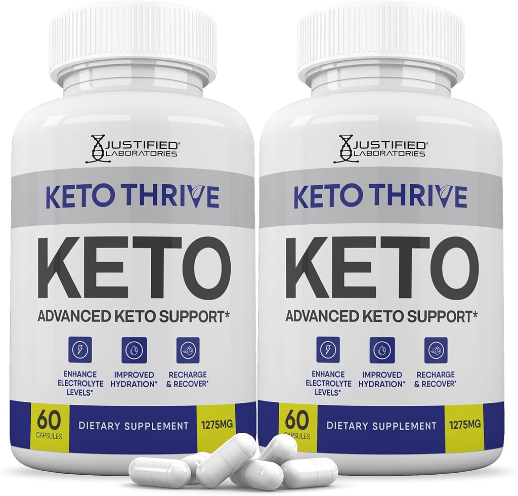 Keto Thrive Keto ACV Tabletes 1275MG Keto atbalsts Blend kapsulas Alternatīva Keto ACV gumijām Formulēta ar Apple Sidra Etiķis Extra Virgin Olīveļļa Pulveris Zaļā tēja Leaf 120 kapsulas