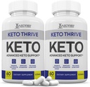 Keto Thrive Keto ACV Tabletes 1275MG Keto atbalsts Blend kapsulas Alternatīva Keto ACV gumijām Formulēta ar Apple Sidra Etiķis Extra Virgin Olīveļļa Pulveris Zaļā tēja Leaf 120 kapsulas