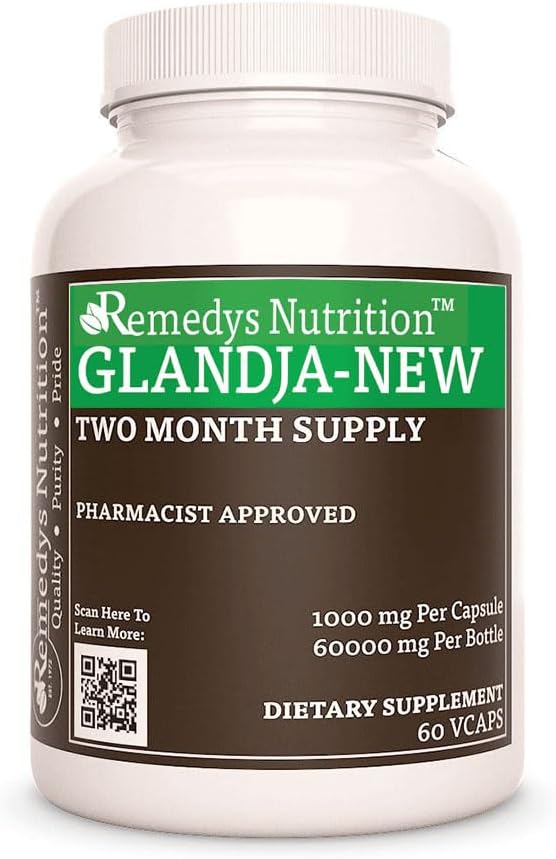 GlandJa-New, 1000 mg, 60 Vegan kapsulas Īpašs zāļu uztura papildinājums