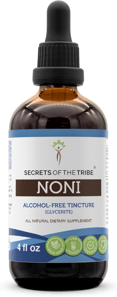 Tribe Noni šķidruma ekstrakta noni (Morinda citrifolia) žāvēti augļi (4 FL OZ)
