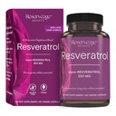 Reserve Beauty Resveratrol 250 mg - Labākais Trans-Resveratrol - Vegan Antioksidants Papildinājums šūnu un sirds veselības - AIDS Veselīga novecošana un imūnā veselība - 60 Dārzeņu kapsulas