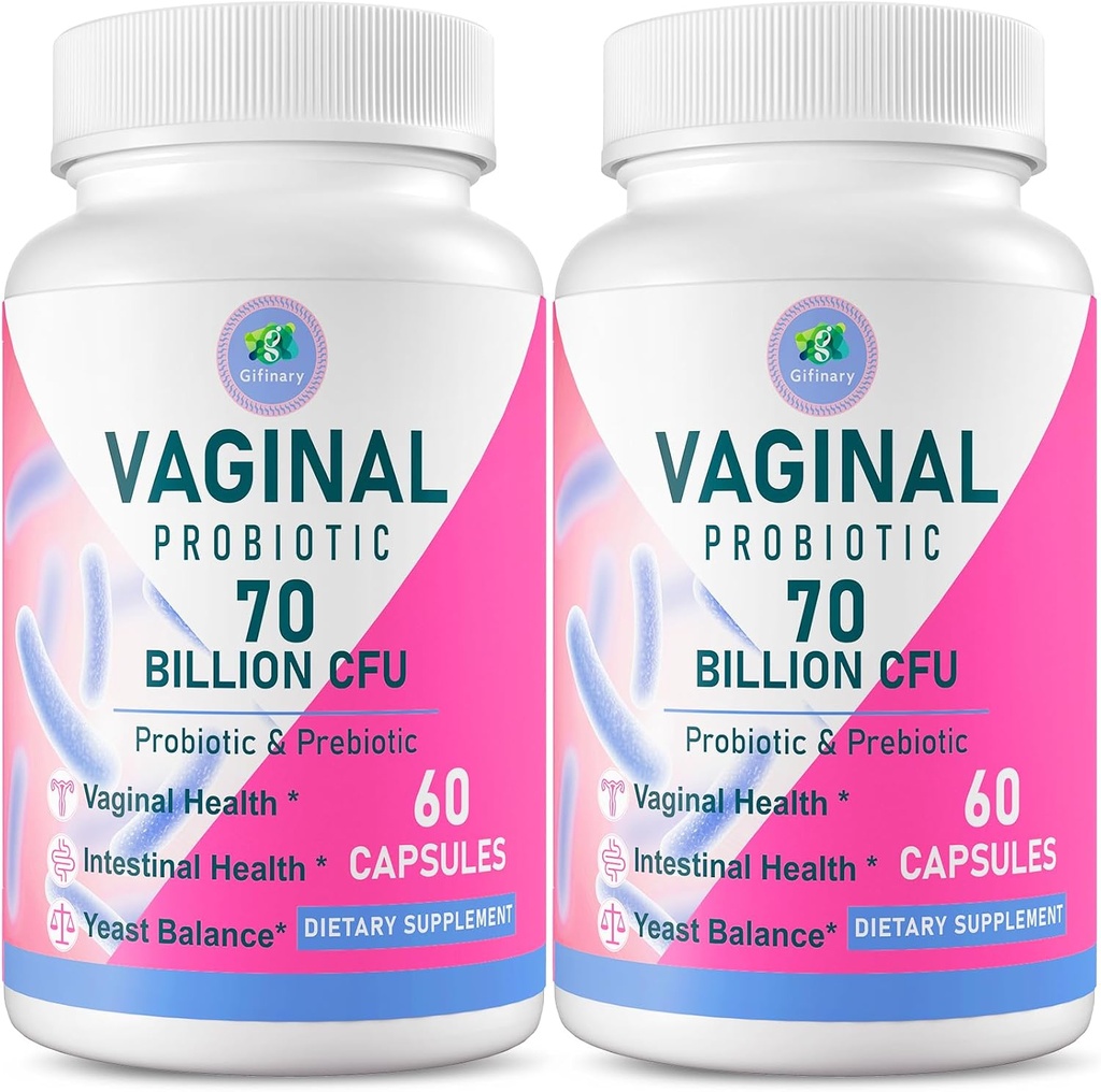 Vaginālas probiotikas, 70 miljardi KVV 13 celmi Probiotikas sievietēm, ar Prebiotic & D-mannose, Sievietes Probiotikas vaginālas veselības, urīna, pH līdzsvars, imūnās un gremošanas, 120 kapsulas