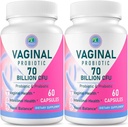 Vaginālas probiotikas, 70 miljardi KVV 13 celmi Probiotikas sievietēm, ar Prebiotic & D-mannose, Sievietes Probiotikas vaginālas veselības, urīna, pH līdzsvars, imūnās un gremošanas, 120 kapsulas