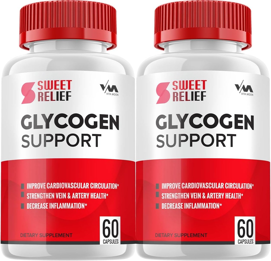 (2 Iepakojums) SweetRelief Glycogen – Salduma atvieglojuma kapsulas tīrākas, SweetRelief tabletes, Advanced Formula for Overall Wellness, Sweet Relief Glycogen Atsauksmes, 120 kapsulas