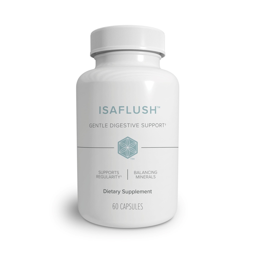 Isagenix IsaFlush - Maigs Gremošanas atbalsts ar līdzsvarotām minerālvielām Veicināt regularitāti - Nav Harsh Laxatives - 60 kapsulas