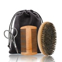 Matu Dough Beard Brush & Comb, Šķēres Komplekts vīriešiem, Komplekts Ietver Soft Boar Bristle Brush, Bamboo Wide Zobu Comb, un Mustache Trimmping Šķēres, taisns un bieži jūsu bārds
