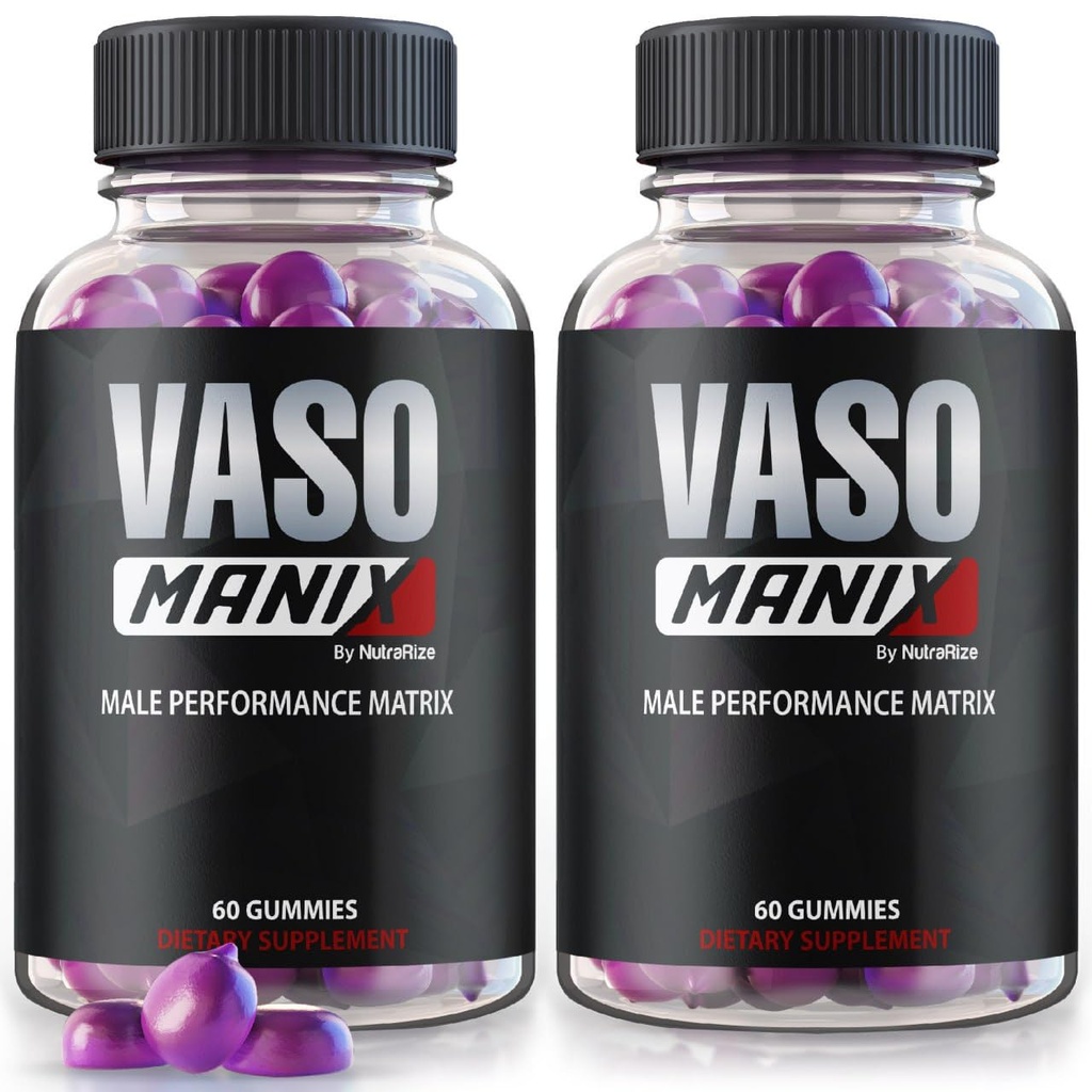 (2 Pack) VazoManix Gummies, Vazo Manix Classic vīrieša papildinājums, Visu dabas formula vīriešiem, Premium Gummy, lai atbalstītu veiktspēju, uzticība un vispārējā veselība, Oficiālās atsauksmes (120 Gummies)
