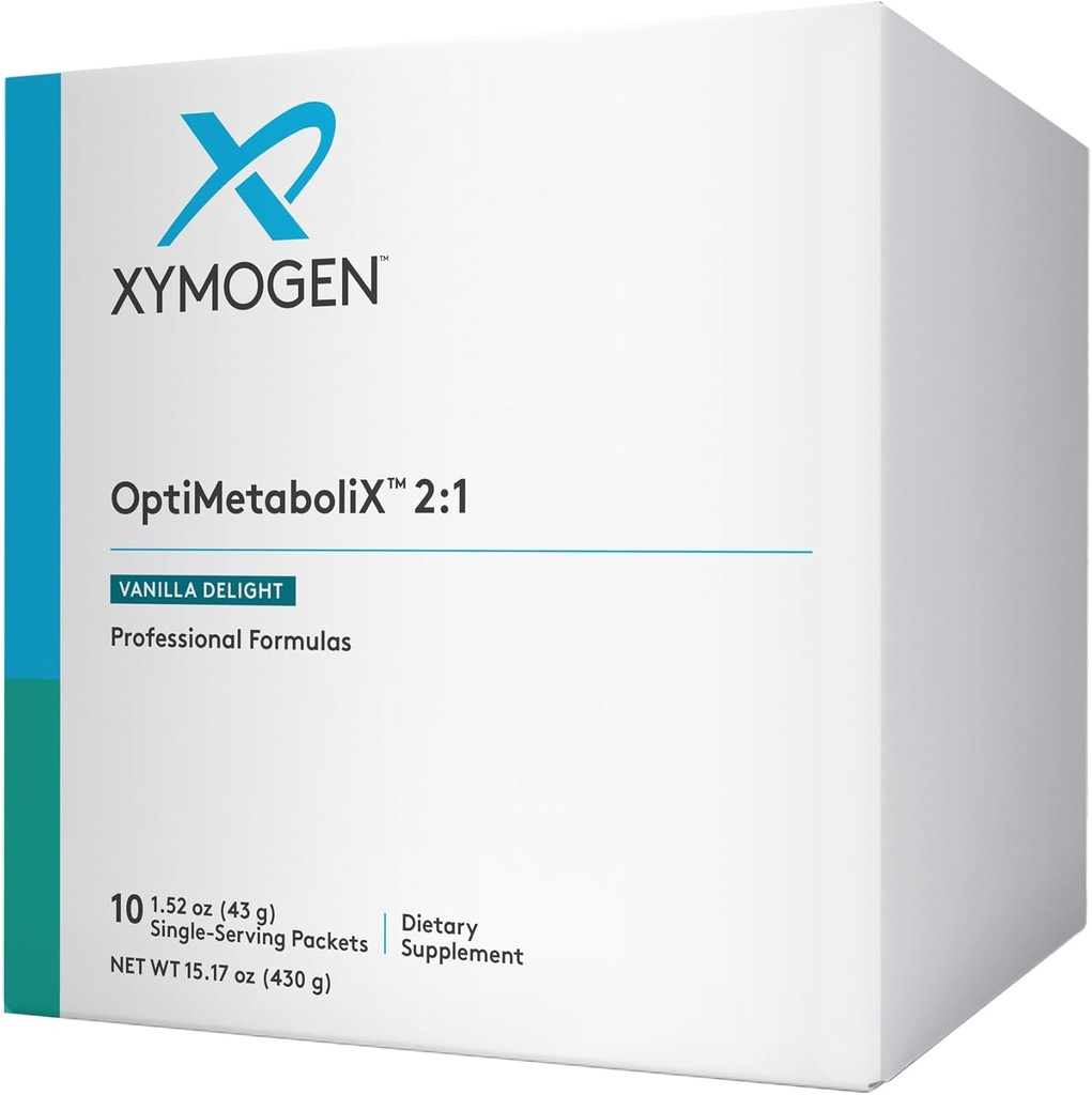 XYMOGEN OptiMetaboliX - Metabolisma papildinājums ar B12 vitamīniem un folātu - kanēļa piedevas + vitamīns B9 - Vegāns un glutēns bez - Vanilla Delight (10 Kalpo)