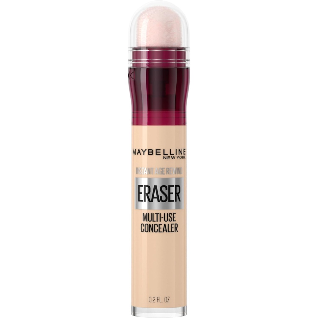 Maybelline Instant Age Rewind Eraser Tumšie loki Ārstēšana Multi-use Concealer, 100, 1 Skaits (iepakojums May Vary)