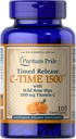 Puritan's Pride C 1500 mg vitamīns ar Rose HIPS Caplets, 100 skaitļa