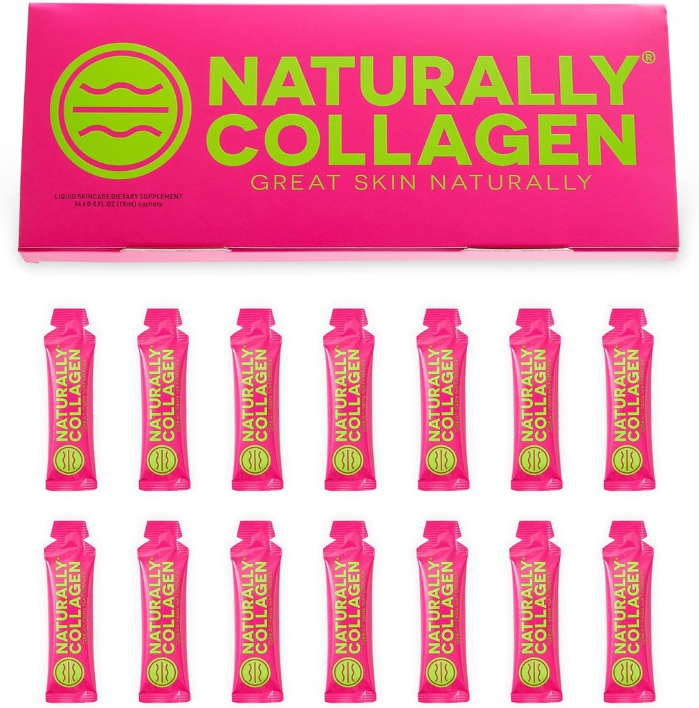 Premium hidrolizēts šķidrās jūras kolagēna papildinājums - 8000mg kolagēna uz sachet Plus 180mg VIT C - dabas tropu augļu aromāts - 14 Maisījumi vienā kastē