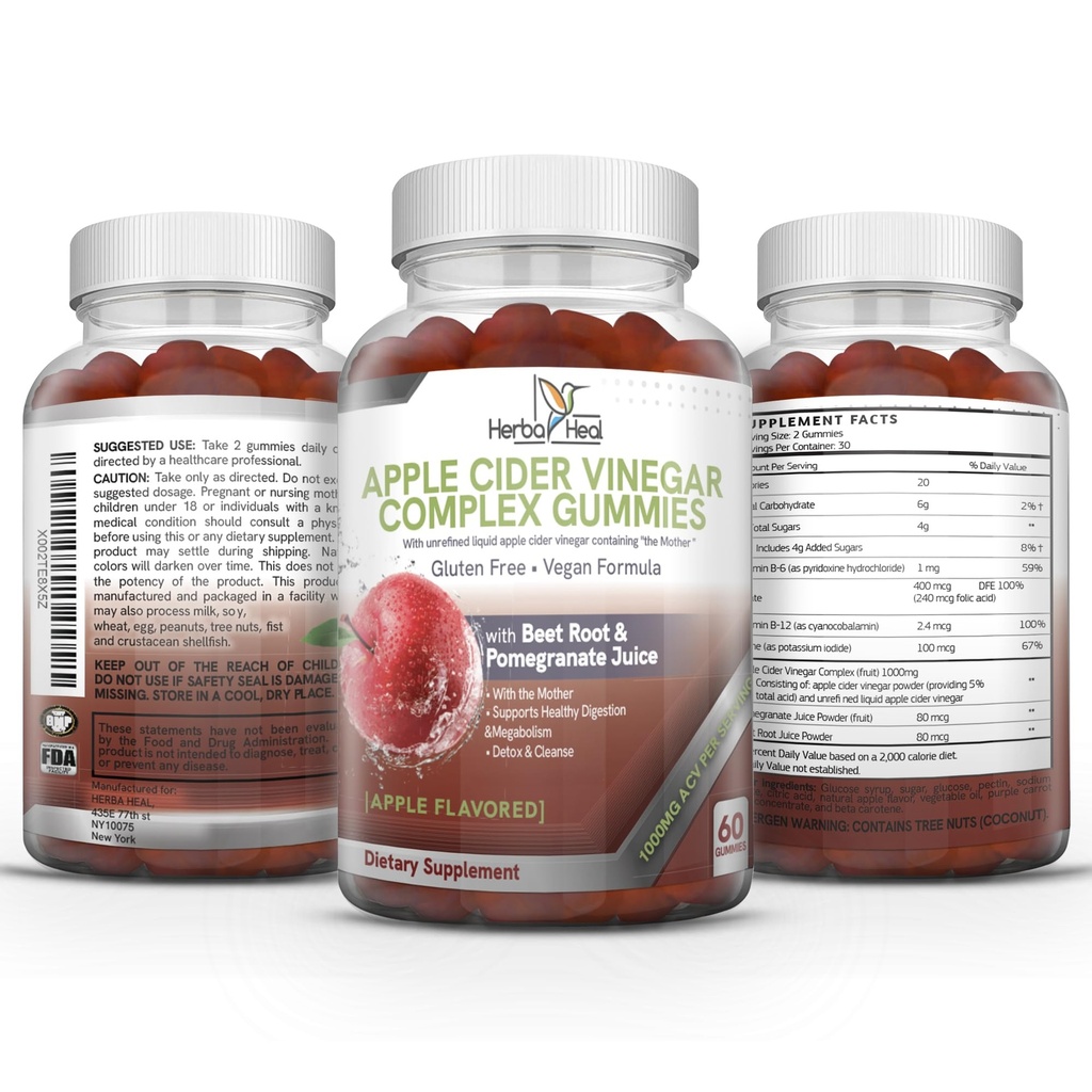 Ābolu sidrs Etiķis Gumijas svara zaudēšanai Ābolu sidrs Etiķis ar māti Keto ACV Gummies Belly Fat Burner sievietēm AC Keto Gumies Metabolisma pastiprinātājs