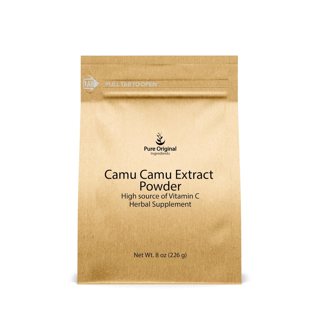 Pure Original Sastāvdaļas Camu Camu pulveris (8oz), C vitamīna avots, Brazīlijas Superfood