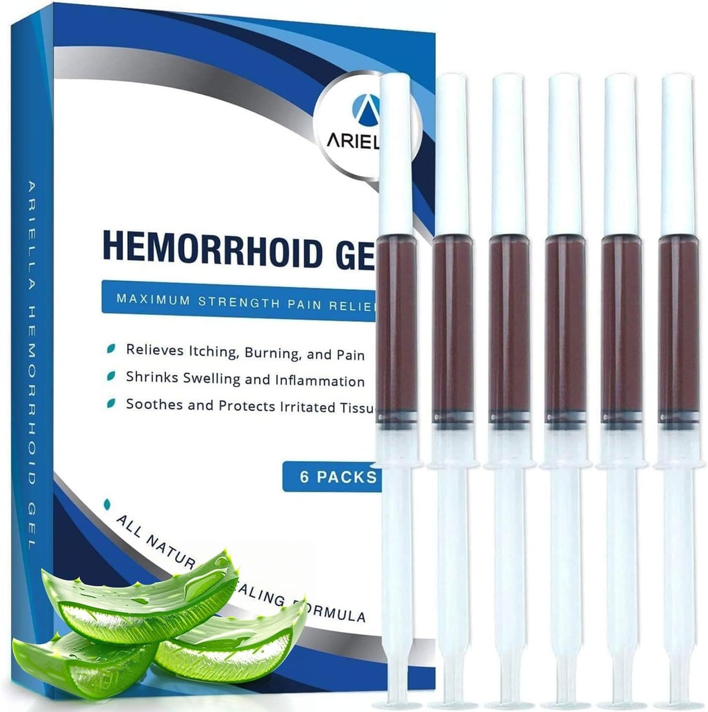 Hemoroīdu terapija Supozitorija pret fisūras diskomfortu: dabas hemorrhoidāla sagruvuma gels - ātras nomierinošas niezes dedzināšana Dedzināšanas sāpju atvieglojums (Alū, iepakojums pa 6)