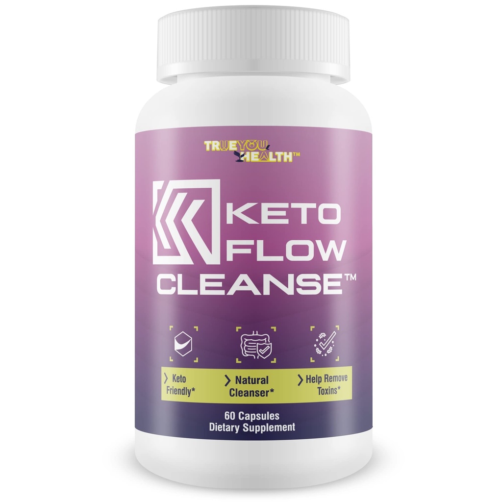 Keto plūsmas tīrīšana - dabas tīrīšanas palīglīdzekļi - Atbalsts atkritumu un toksīnu eliminācija - Acai Cleanser Keto tabletes ar probiotikām - Keto Detox Kolona tīrītājs, lai atbalstītu enerģiju, Ketoze, & Digestive Health