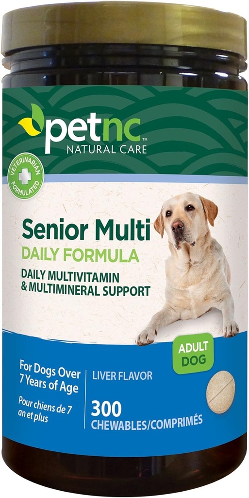PetNC Dabas aprūpes Senior Multivitamīnu košļājamās suņiem