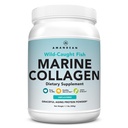 AMANDEAN jūras kolagēna peptīdu pulveris. 500g Savvaļas saaugušo hidrolizēto zivju kolagēna papildinājums. Tips 1 & 3 kolagēna proteīns. 18 aminoskābes ādai, matiem, nagiem.