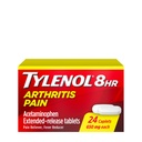 TYLENOL Artrīts Sāpes Kapetes Uzspiediet un pagrieziet vāciņu 24 ea (3. iepakojumā)