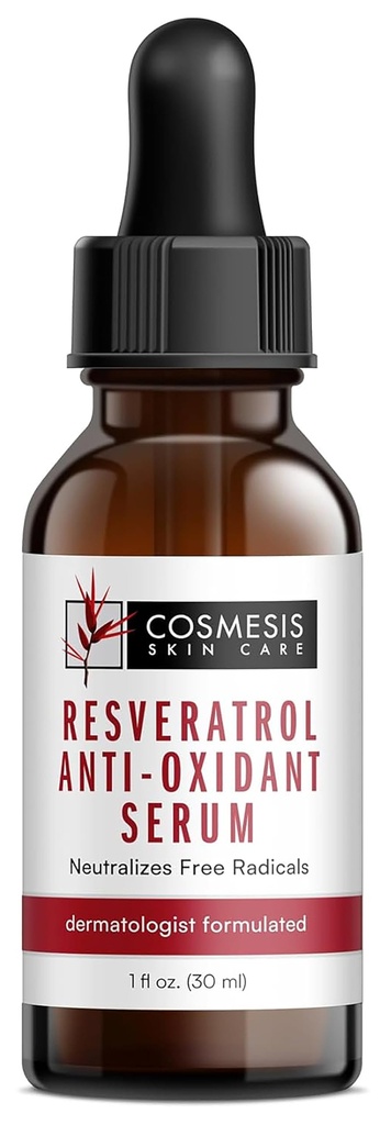 Resveratrol Anti-Axidant Serums - Apkarot Novecošana ar antioksidanti no Tea Polifenoli un Resveratrol - 1 fl oz - Cosmesis