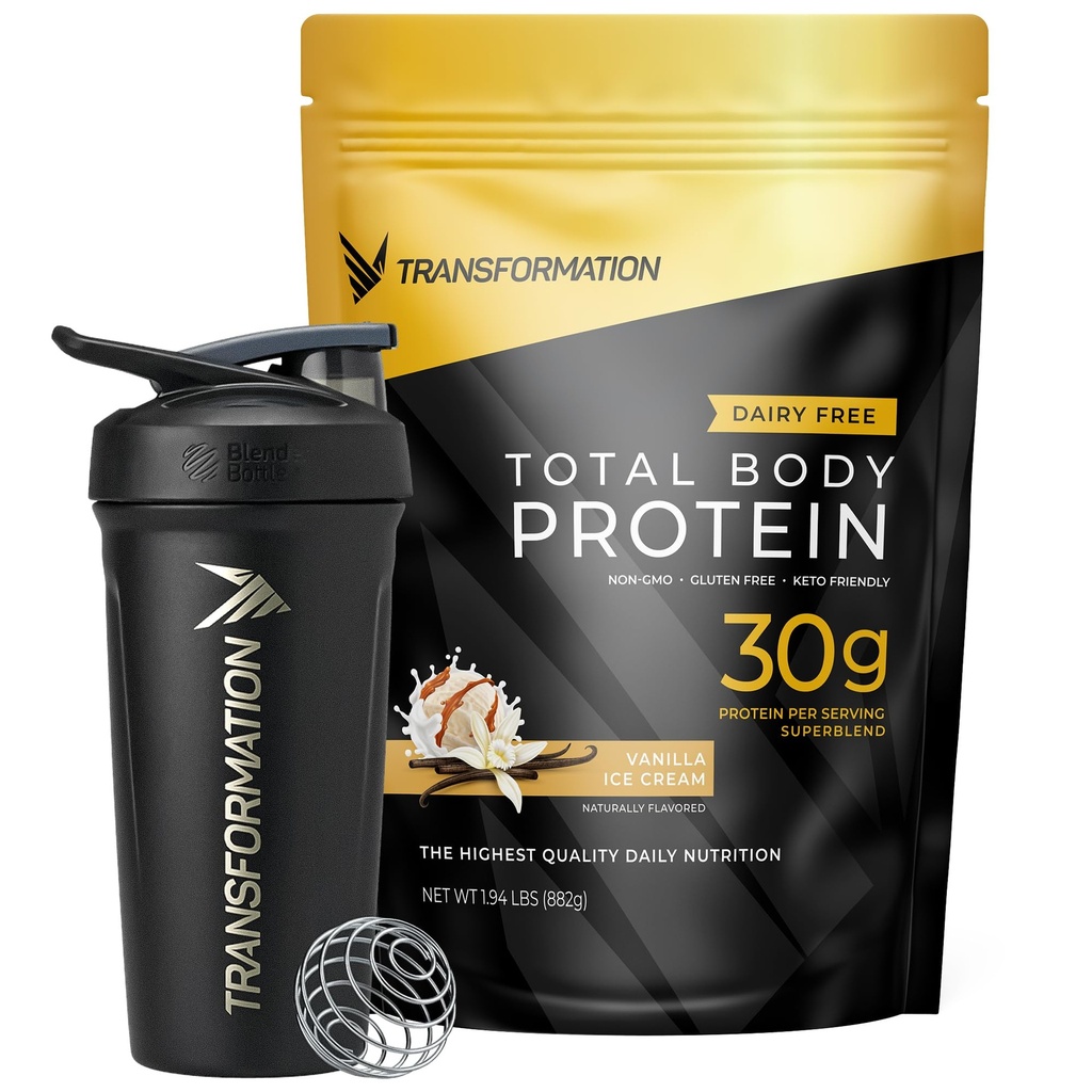 Transformācija Vanilla Protein Pulveris & Veiktspēja Izolēta kratītājs Pudele 30G Multi-proteīna superblends 