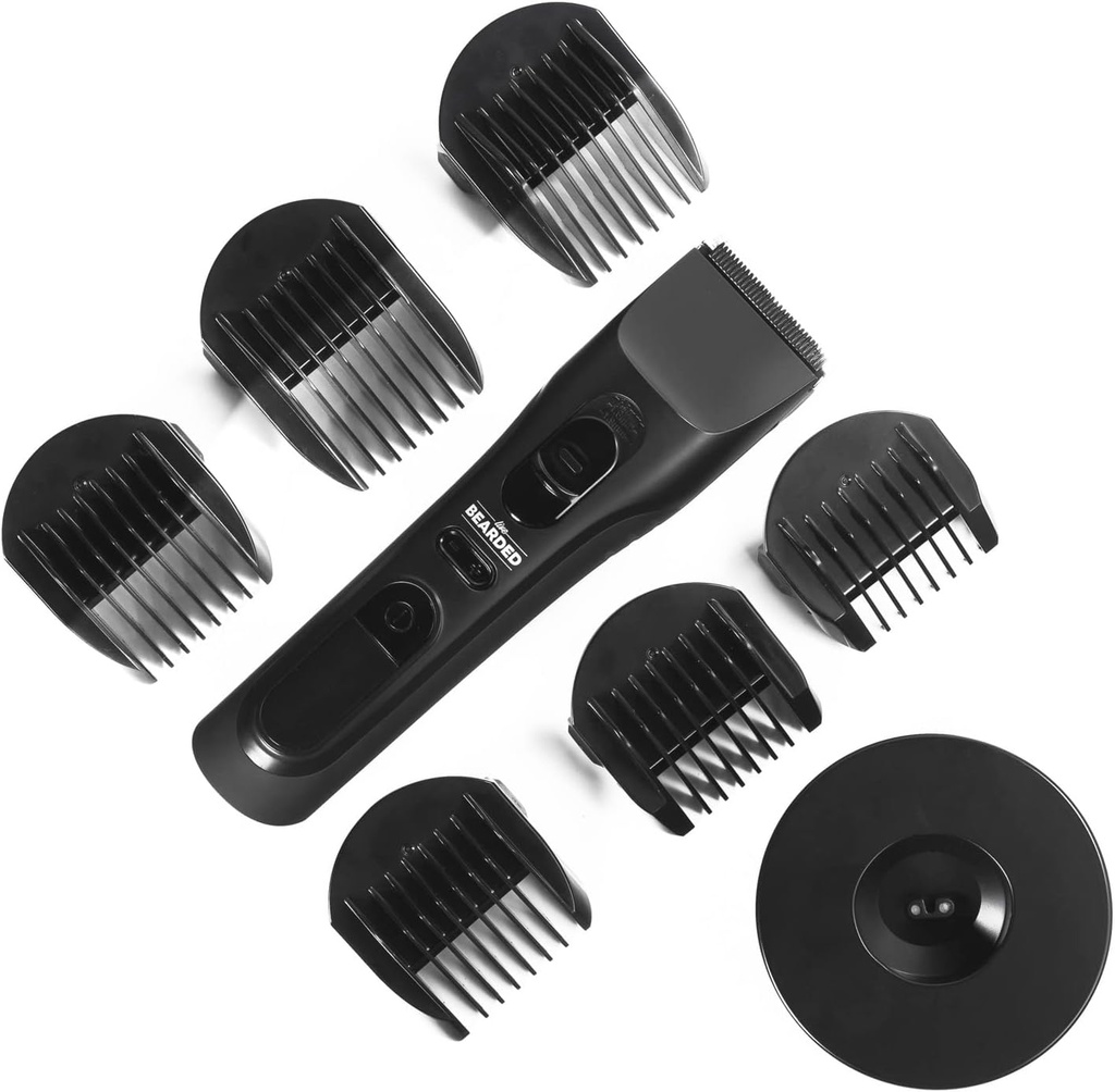 Live Bearded MT-1 Beard Trimmer - atkārtoti uzlādējams ar 240-minūtes skriešanas laiku, keramikas asmeni, visper Quiet un 28 Kombinētiem griešanas garumiem vīriešiem