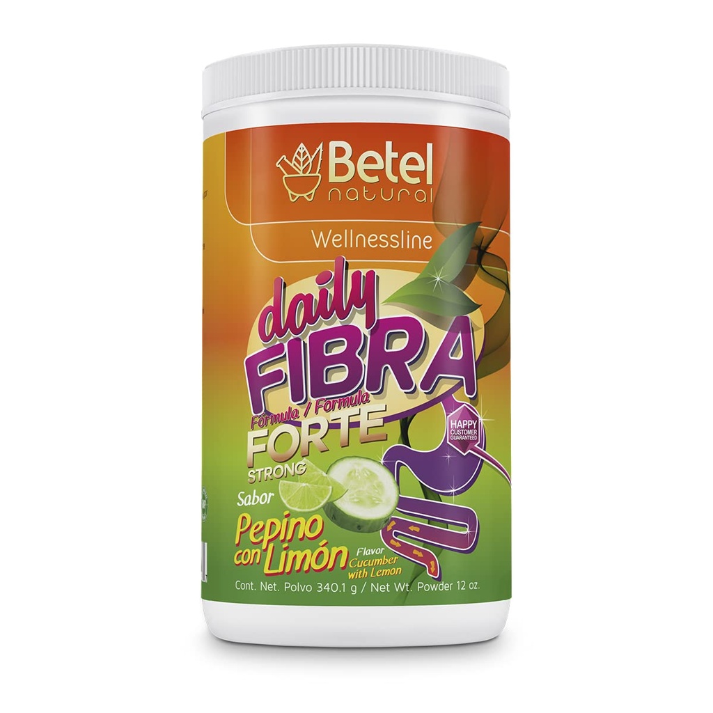Betel Natural Daily Fibra Forte Formula / Streng Formula - Extreme Colon tīrīt zāģmateriālu ar citronu (Pepino con Limon)