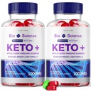 rize laboratorijas - Biozinātnes Keto Plus Gumijas svara zudums, Extra Strength, Advanced Formula Ietver Apple Sidra Etiķis Gumijas (120 Gumijas) (iepakojums no 2)