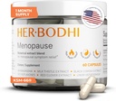 Menopauzes Hormonālais līdzsvars sievietēm, Estrogen Soy Isoflavones Menopauzes Papildinājums sievietēm, Svētais Bazils, Ashwagandha, Black Cohosh Karstās zibspuldzes Menopauzes Reliefs (60 kapsulas)