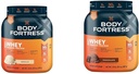 Ķermeņa Fortress 100% Sūkalas, Premium Olbaltumvielu pulveris, Vanilla, 1.74lbs (iepakojums May Vary) & 100% Sūkalas, Premium Olbaltumvielu pulveris, Šokolāde, 1.78lbs (iepakojums May Vary)