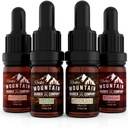 Iepakojums - 4 Unikāls Beard Oil Šķirnes (0,17 oz katrs) - Cedarwood, Sandalwood, Bamboo & Uncented - Satur Essential Oils